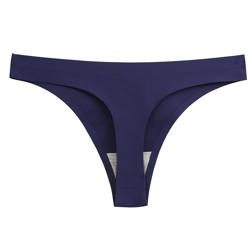 Warmsteps Seamless Women'S Panties Sexy Thongs Lingerie Breathable Comfortable Underwear Soft Satin G-Strings Girl Sports T-Back