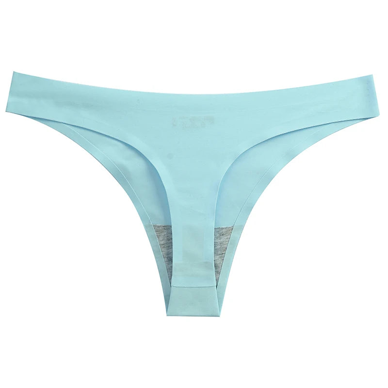 Warmsteps Seamless Women'S Panties Sexy Thongs Lingerie Breathable Comfortable Underwear Soft Satin G-Strings Girl Sports T-Back