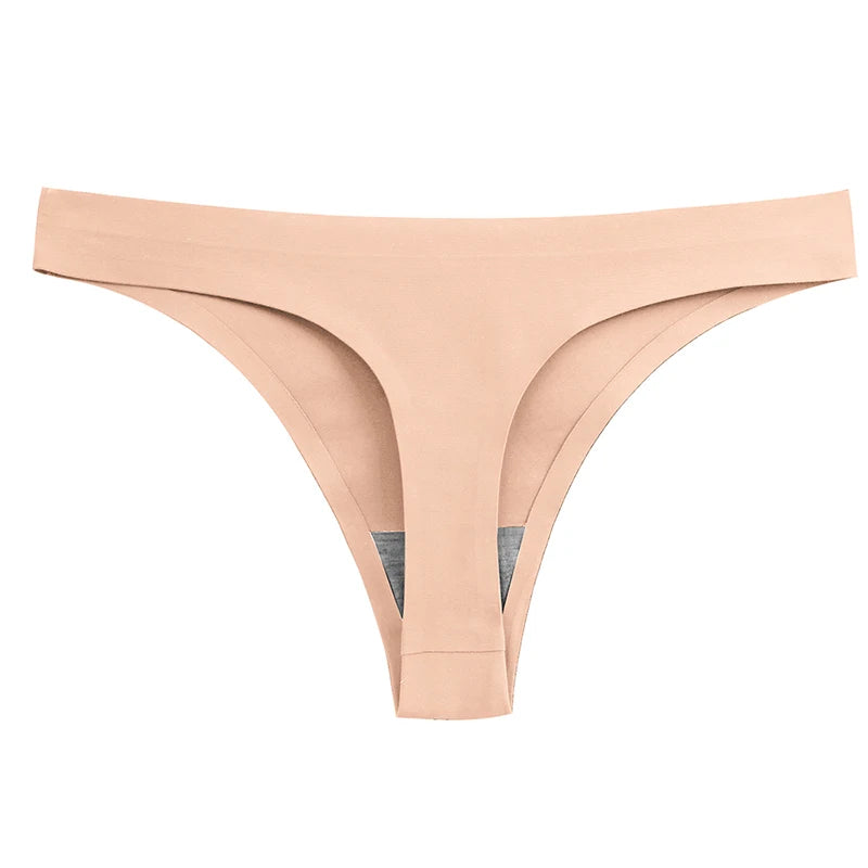 Warmsteps Seamless Women'S Panties Sexy Thongs Lingerie Breathable Comfortable Underwear Soft Satin G-Strings Girl Sports T-Back