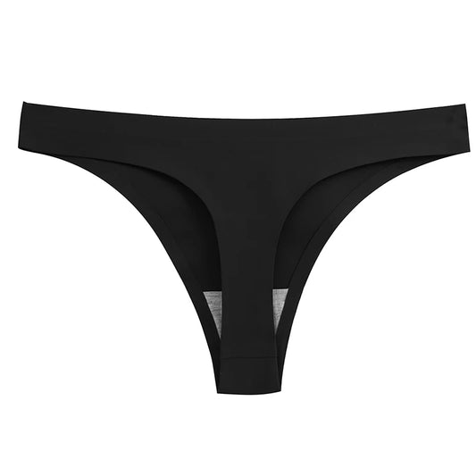 Warmsteps Seamless Women'S Panties Sexy Thongs Lingerie Breathable Comfortable Underwear Soft Satin G-Strings Girl Sports T-Back